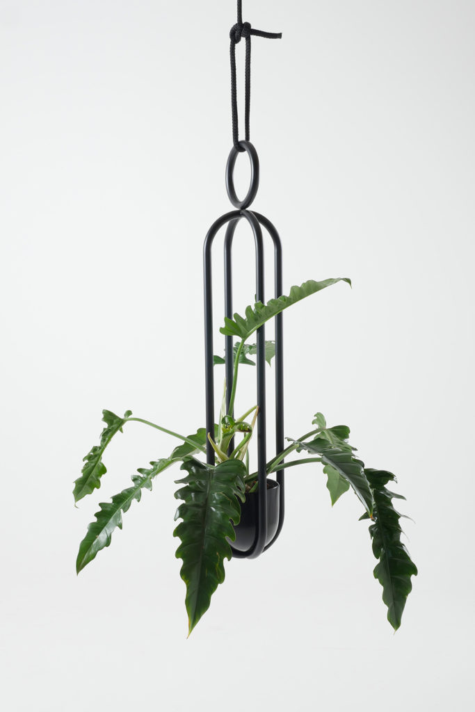 Blumenampel von Zascho Petkow für Atelier Haussmann, hängendes Objekt für Pflanzen und Blumen