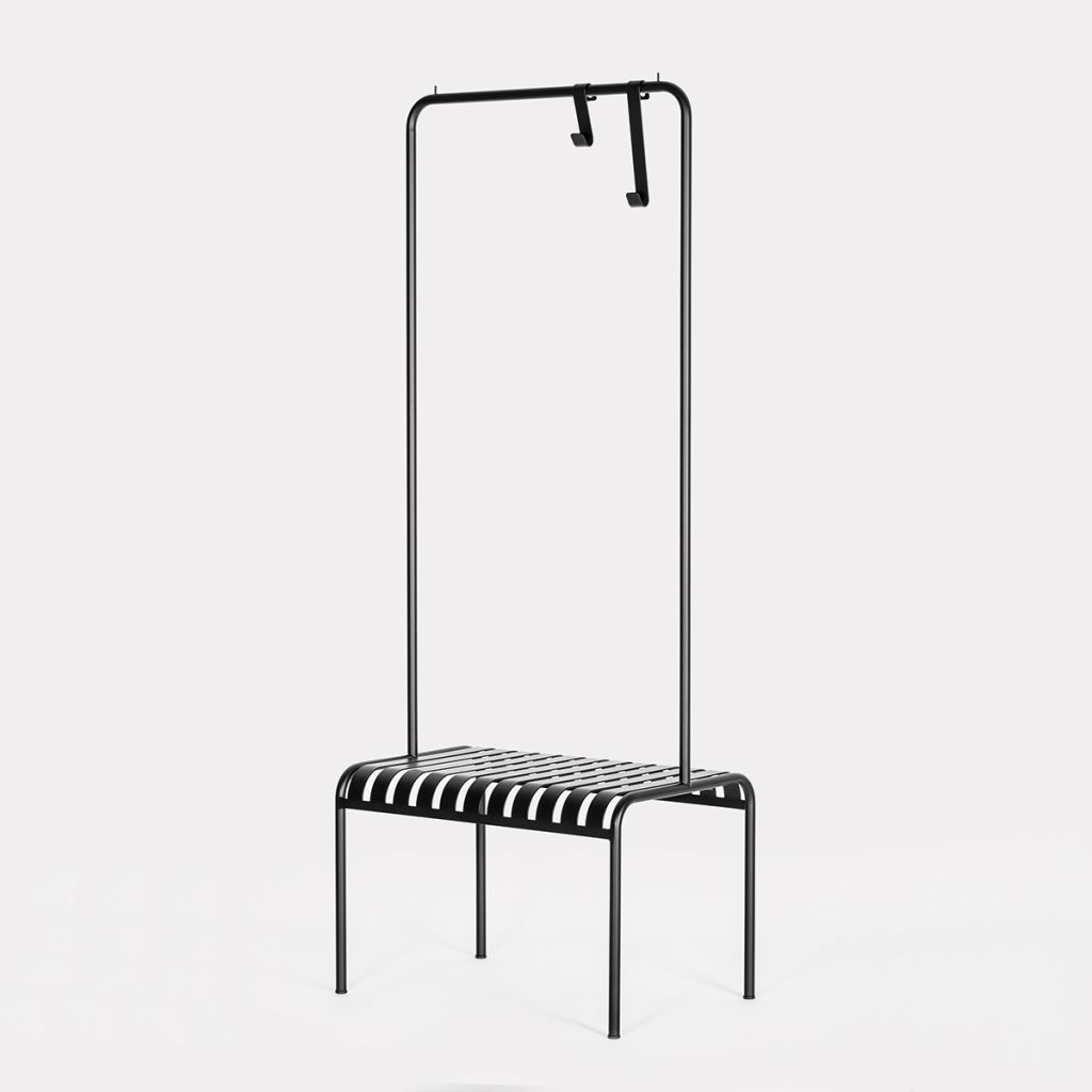 Garderobe Youtoo, klassisches Design,aus Rundrohr Pulverbeschichtet.