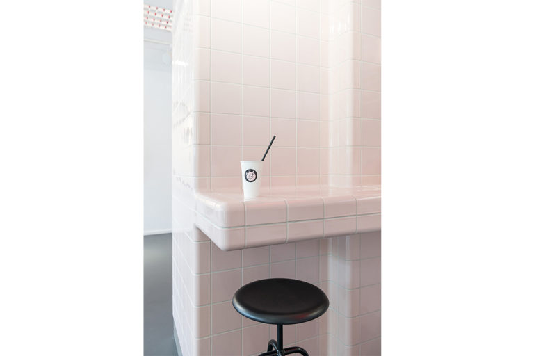 Dandy Diner interior design from Studio Karhard, Herrenberger stool from Atelier Haussmann